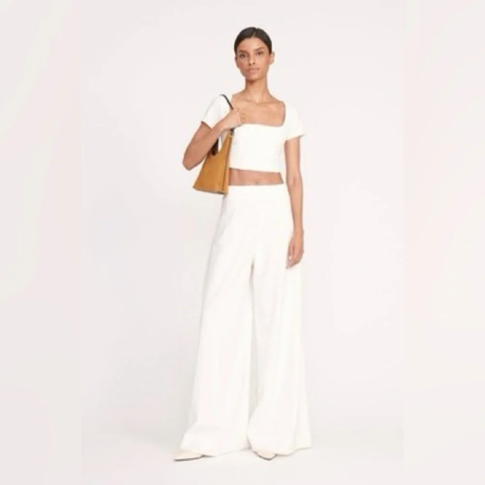 STAUD Tan Winona Suede Women's Bag - Picture 5 of 6